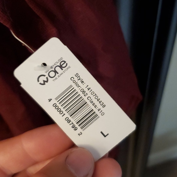 Nwt Warehouse One Button Up - Picture 3 of 5